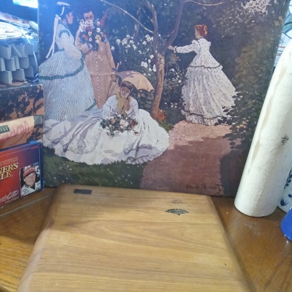 🏯🐬Vintage Dolphin Teak Bowl🗻🎉and 🍛FiestaCraft Divided Serve Bowls.🍔🍱 - Picture 2 of 14